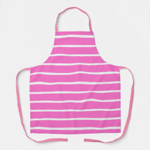 Pink Stripes Design Apron