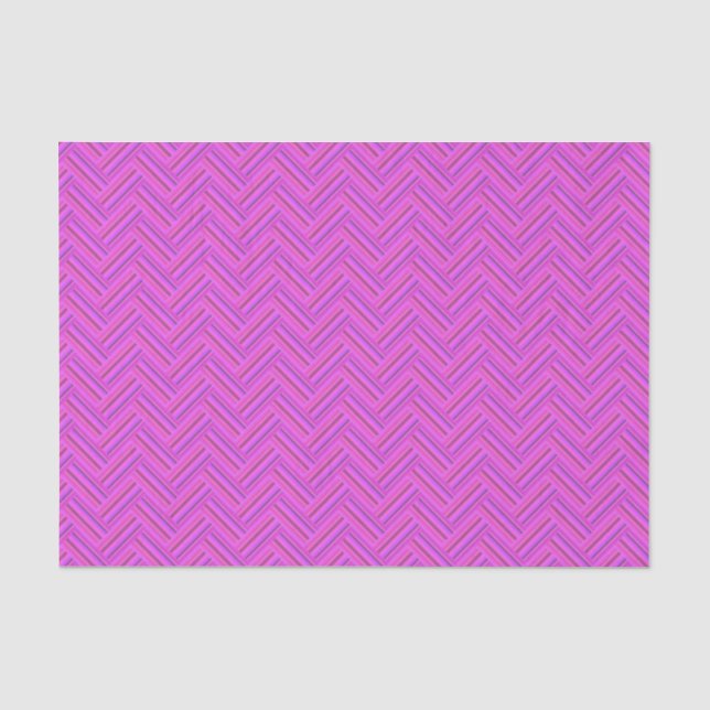 Pink stripes double weave pattern tissue paper (Front)