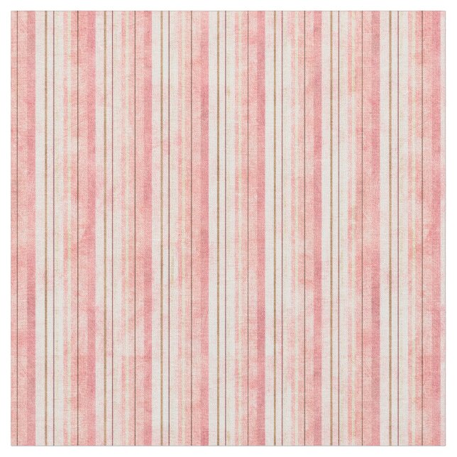 Pink Stripes Fabric Material (Close Up)