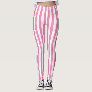 Pink Stripes for Spring Leggings