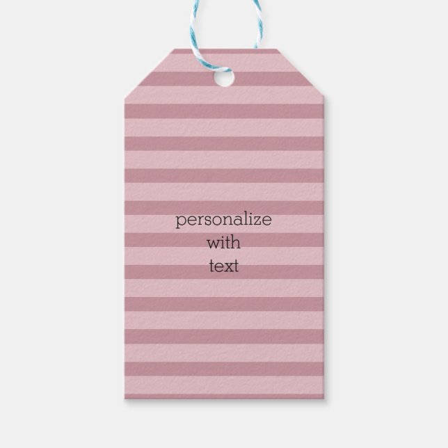Pink Stripes Gift Tags (Front)