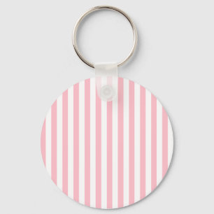 Pink Stripes Key Ring