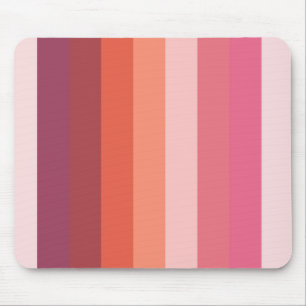 Pink stripes mouse mat