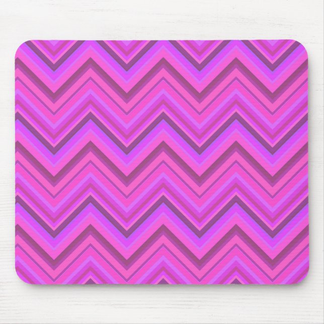 Pink stripes mouse mat (Front)