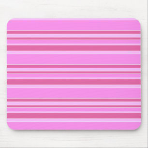 Pink stripes mouse mat