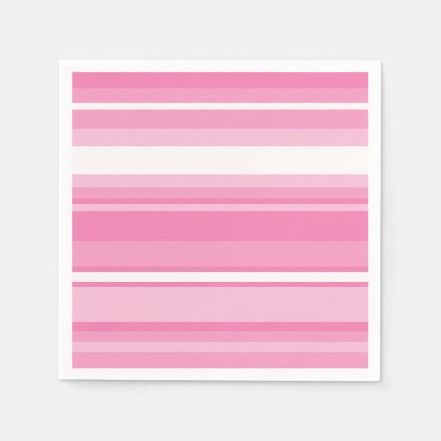 Pink stripes napkin (Front)