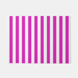 Pink Stripes on any Colour Doormat