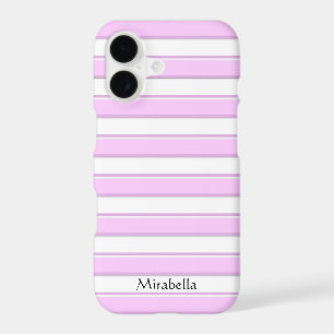 Pink Stripes on White Custom 