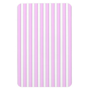 Pink Stripes on White Magnet