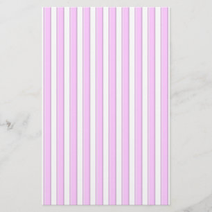 Pink Stripes on White Stationery Paper