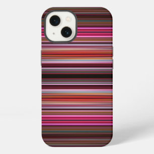 Pink stripes pattern Case-Mate iPhone case