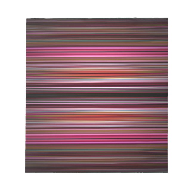 Pink stripes pattern notepad (Front)