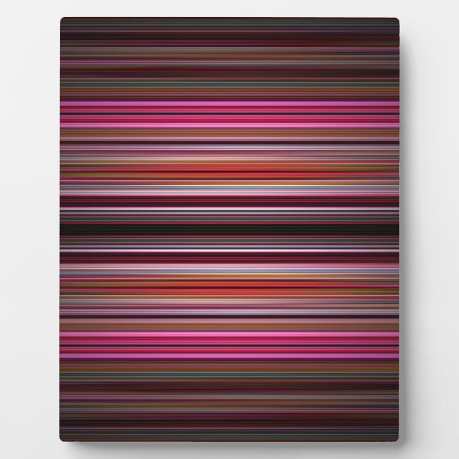 Pink stripes pattern plaque (Front)