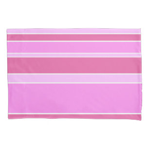 Pink stripes pillowcase