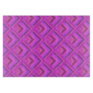 Pink stripes scale pattern cutting board