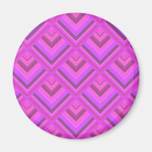 Pink stripes scale pattern magnet