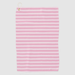 Pink Stripes Seamless Pattern Golf Towel