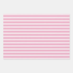 Pink Stripes Seamless Pattern Wrapping Paper Sheet