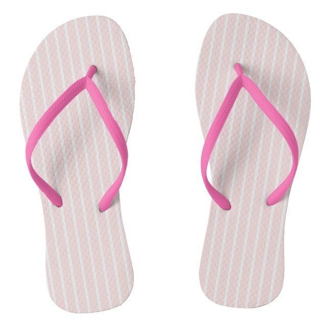 Pink stripes slippers flip flops (Footbed)