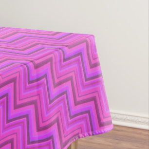 Pink stripes stairs pattern tablecloth