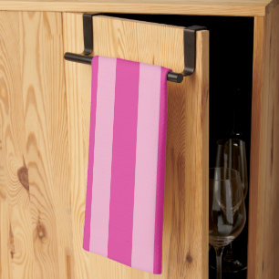 Pink Stripes Tea Towel