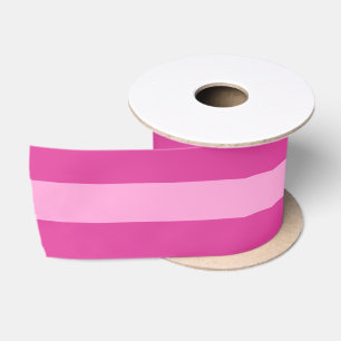 Pink Stripes Vibrant Elegant Unique Cool Gift Wrap Satin Ribbon