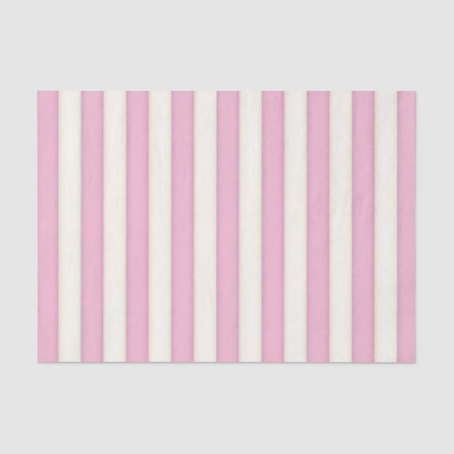 Pink Stripes Victorian Fairytale Princess Tissue P Tissue Paper (Front)