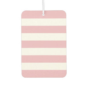 Pink Stripes, White Stripes, Striped Pattern Car Air Freshener