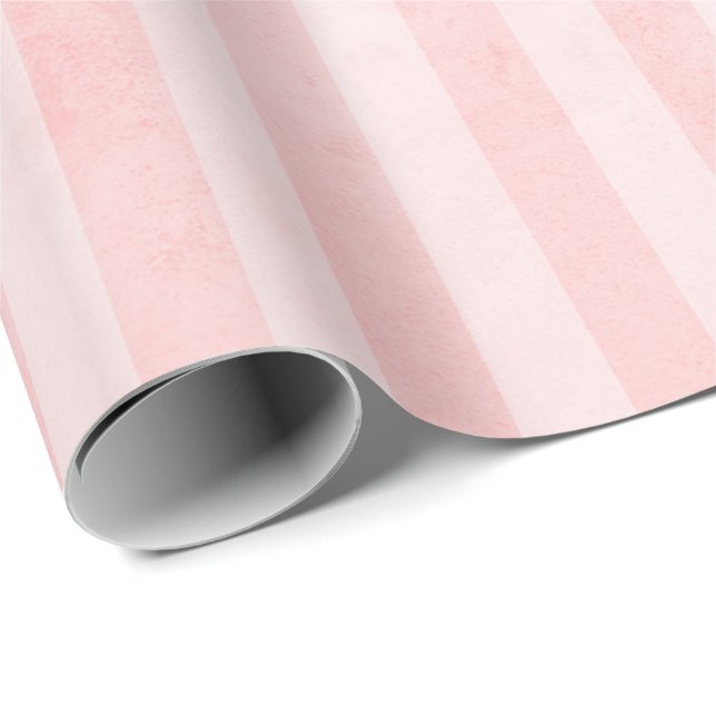 Pink Stripes Wrapping Paper (Roll Corner)