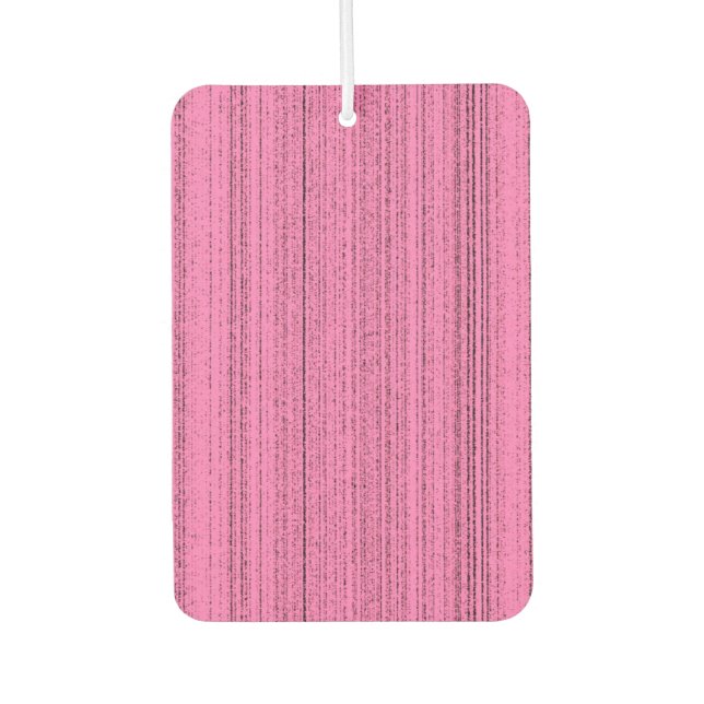 Pink Strips Car Air Freshener (Front)