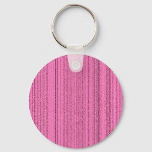 Pink Strips Key Ring
