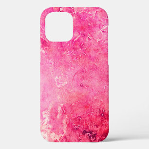 Pink Structures made in manual on a paper paintsba iPhone 12 Case