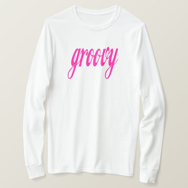 Pink Style Groovy T-Shirt (Design Front)
