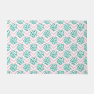 Pink Succulent Doormat