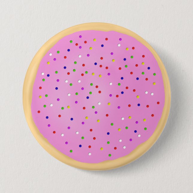 Pink Sugar Cookie 7.5 Cm Round Badge (Front)