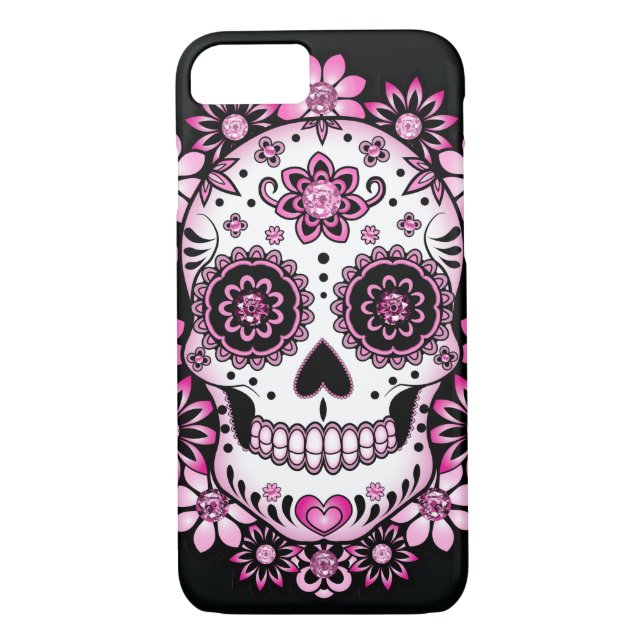 Pink Sugar Skull Case-Mate iPhone Case (Back)