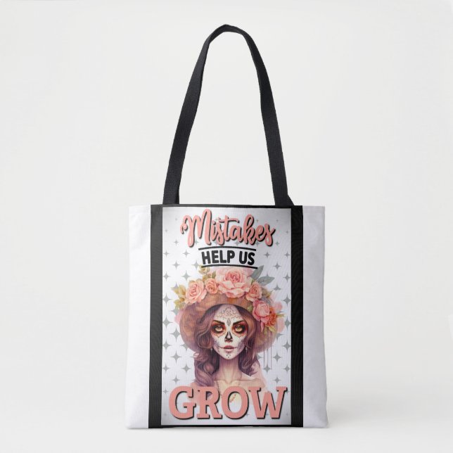 Pink Sugar Skull Delights Tote Bag (Front)