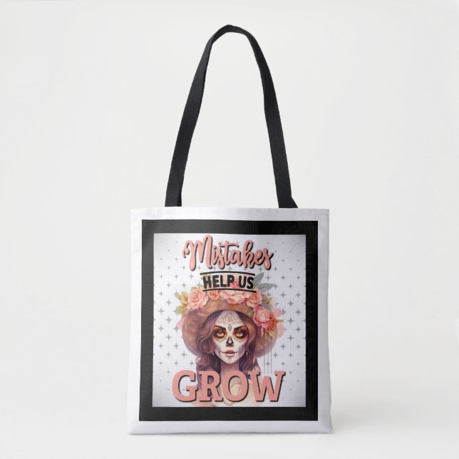 Pink Sugar Skull Delights Tote Bag (Front)