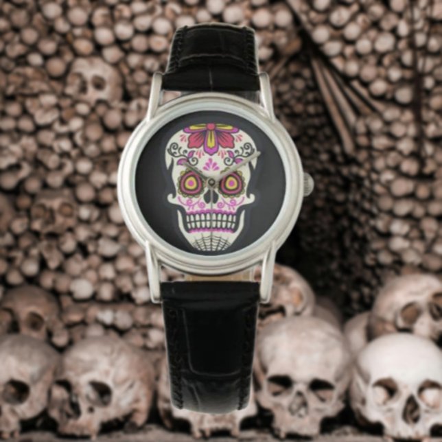 Pink Sugar Skull Watch (Creator Uploaded)