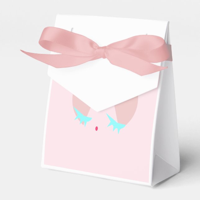 Pink Sugary Kiss Favour Box (Front Side)