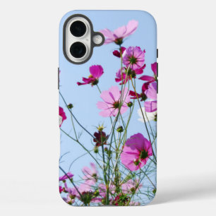 Pink Summer Meadow Photo iPhone 16 Plus Case