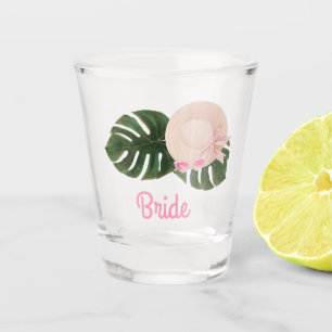 Pink Summertime Glam   Bride Shot Glass