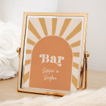 Pink Sun Bar Sign<br><div class="desc">8x10" Sun Bar Sign. This sign will be printed onto 8.5x11" heavy white cardstock paper. You will trim off white border to get the 8x10" size. You can frame the sign or display however you would like.</div>