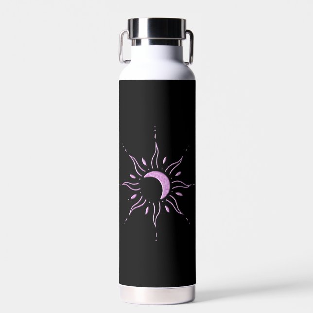 Pink Sun  Water Bottle (Front)