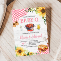 Pink Sunflower BBQ Baby Shower