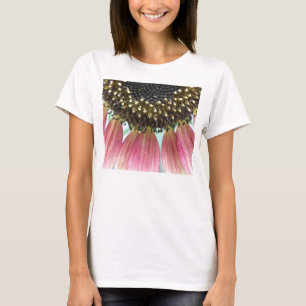 Pink Sunflower Ladies T Shirt