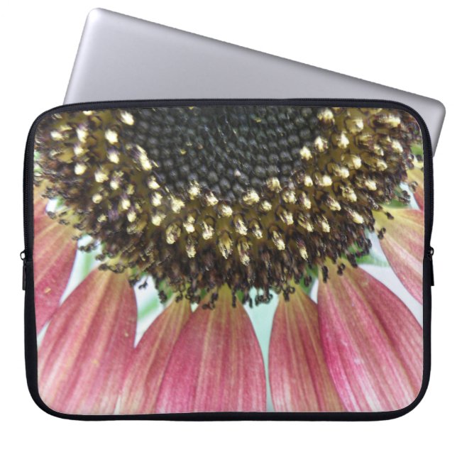 Pink Sunflower Laptop Bag (Front)
