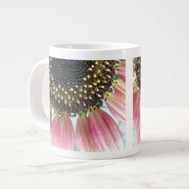 Pink Sunflower Mug (Front Left)