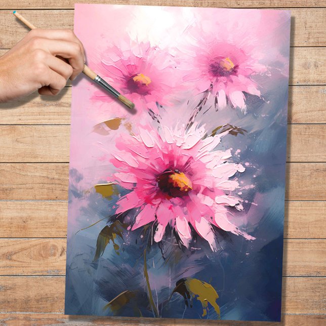 Pink Sunflowers 1 Decoupage Paper (Creator Uploaded)