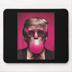 Pink Sungles Trump Bubble Gum Mouse Mat